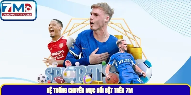 Hệ thống chuyên mục nổi bật trên 7M